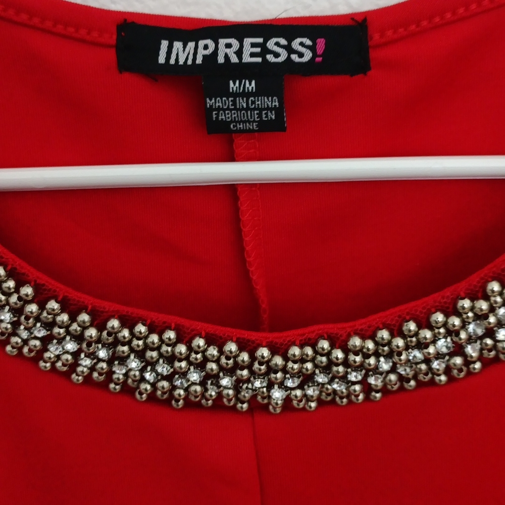 Inpress Red Mini Dress - Picture 3 of 4